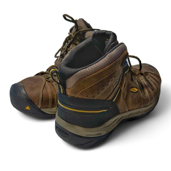 Keen Utility Flint 2 Steel Toe Work Boots, Brown Leather, Mens Sz 11.5, Wide EE - Picture 5 of 9